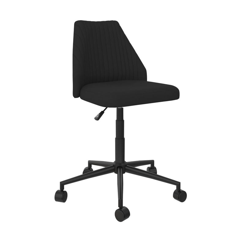 Novogratz Brittany Office Chair with Casters Gray Linen Walmart