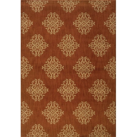Sphinx Kasbah Area Rug 3835B Orange Filigree Scrolls 7  8  x 10  10  Rectangle Manufacturer: Sphinx RugsCollection: Kasbah RugsStyle:Kasbah: 3835B Orange Specs: 100% NylonOrigin: Made in United StatesThe Kasbah Area Rug collection from Sphinx by Oriental Weavers is an exciting collection of carpets that feature unique designs and rich color. These 100% Nylon area rugs are space-dyed in a collection of colors including tangerine  mustard  indigo blue and ivory. Offering a combination of abstract art looks  tiled motifs and modern tribal elements this collection is perfect for bringing a global feel to your home.