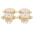thumbnail image 1 of 4pc 8 Pin Ceramic Socket Tube Top Vacuum Octal Value For Kt88 El34 6v6 6650 274b, 1 of 5