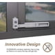 thumbnail image 2 of Cerradura de ventana a prueba de niños CHAO limitador de ventana Adhesivo 3M VHB gris, 2 of 5