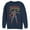 Navy Blue, variant on Men's Superman Patriotic Adventures Sweatshirt Navy Blue Small