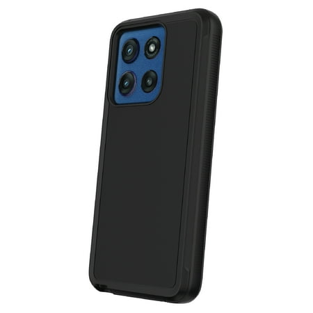 onn rugged phone case for motorola moto g stylus (2025) - black