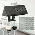 thumbnail image 3 of Desk Edge Power Strip, 7-in-1 USB-C Outlet, PD20W Fast Charging, Multi-Functional Socket for Home/Office, 5.6ft Cord, 3 of 13