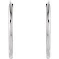 thumbnail image 2 of 14k White Gold 15mm Polished Endless Hoop Earrings - .4 Grams, 2 of 2