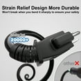 thumbnail image 5 of 25ft 3 Core Heavy Duty Cord Outdoor Waterproof Extension Cord, for Lawns, Garages, ETL Certified, 5 of 6