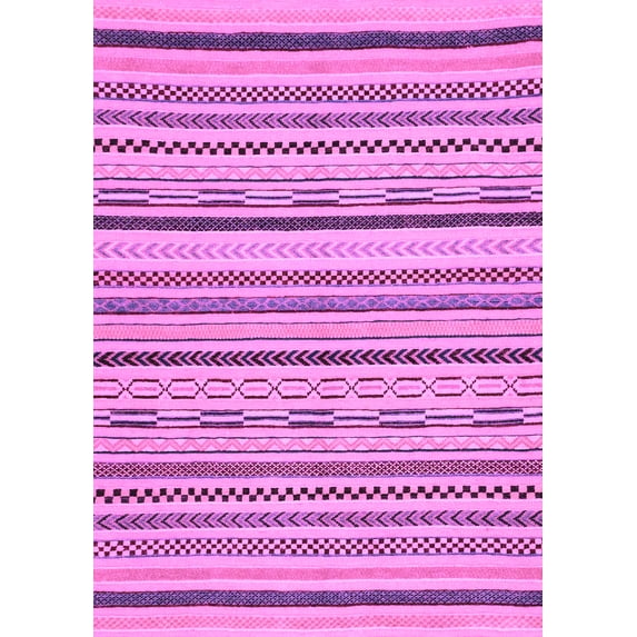 Ahgly Company Indoor Rectangle Abstract Purple Modern Area Rugs, 8' x 10'
