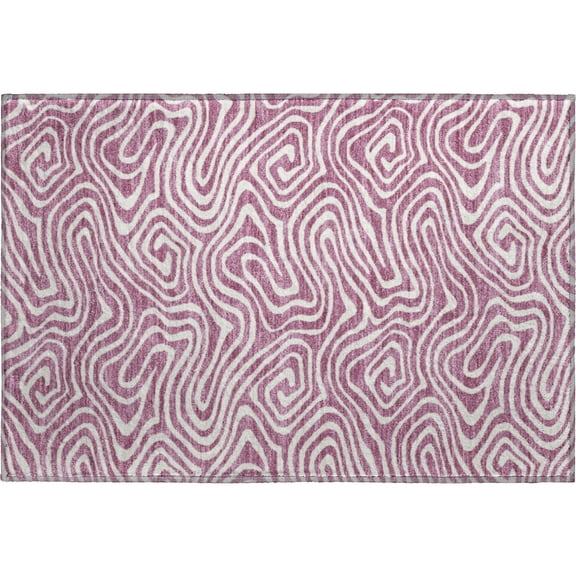 Dalyn Rugs Premium Machine Washable Mayfield AMF1020 Plum 1'8" x 2'6" Rug