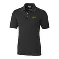 thumbnail image 2 of Men's Cutter & Buck Black George Mason Patriots Vault Advantage Tri-Blend Pique Big & Tall Polo, 2 of 3