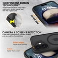 thumbnail image 5 of Uolo Soul+ iPhone 16 Plus Étui Rigide de Protection de Qualité Militaire [MagSafe], Étui Mince Testée pour Chute de 4 Pieds, Noir, 5 of 5