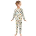 thumbnail image 6 of FORMRS Long Sleeve Top and Pants Pajama Set for Niños 2-Piece Sleepwear, Sizes 18M-8Y, Cute Animals, 6 of 6