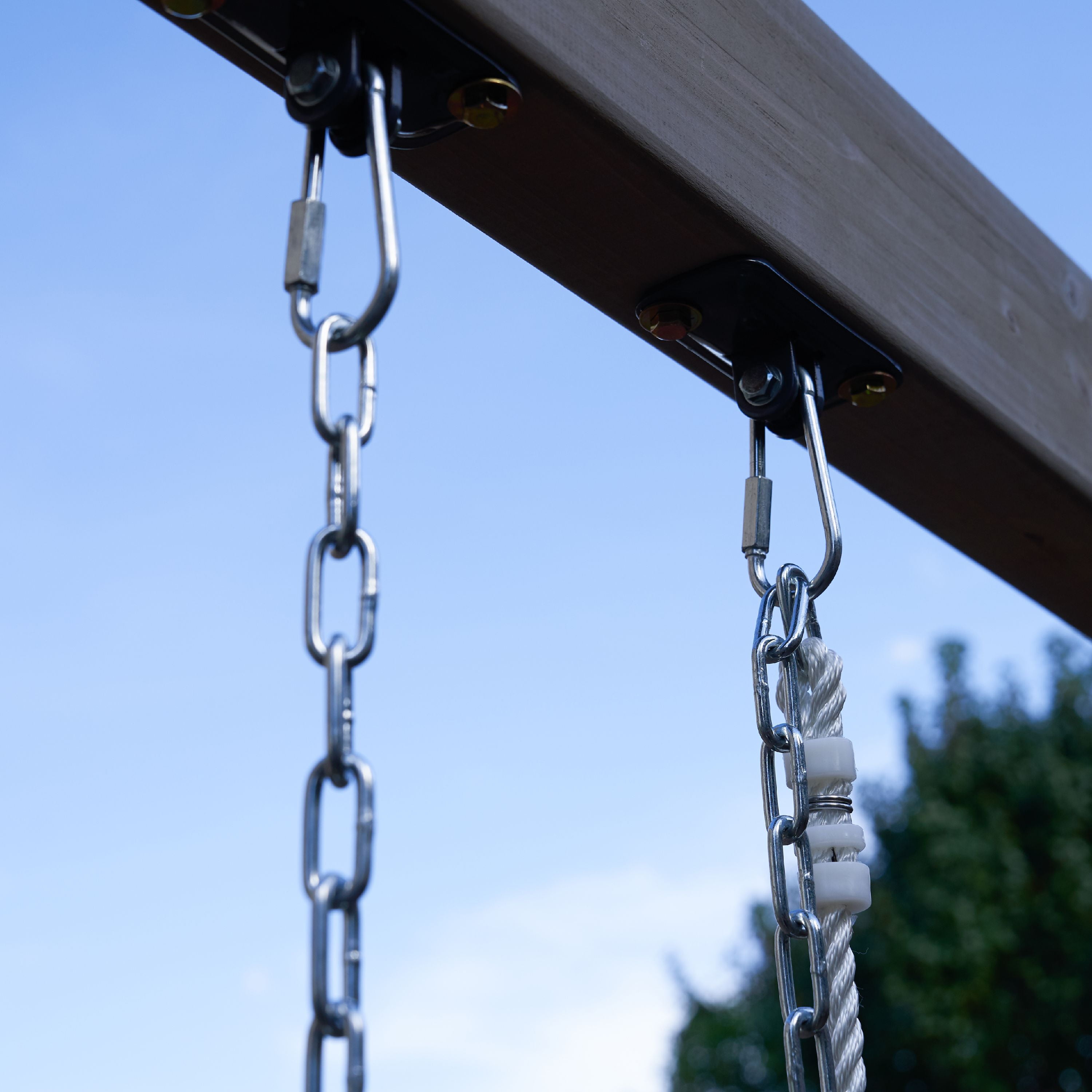 summerhill wooden swing set