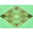 thumbnail image 1 of Ahgly Company Machine Washable Indoor Rectangle Transitional Jade Green Area Rugs, 3' x 5', 1 of 7