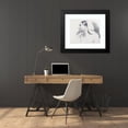 thumbnail image 4 of Bernard-Romain Julien 24x20 Black Modern Framed Museum Art Print Titled - Julien's Studies of Heads Pl 17 (1840), 4 of 5