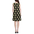 thumbnail image 3 of FORMRS Summer Dress for Women Loose U Neck Sleeveless Midi Beach Sundresses with Pockets, Black Volleyball Pattern, 3 of 8