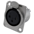 thumbnail image 5 of XLR Female Jack 3 Pin - Panel Mount Jacks D Series Size XLR-F - 8 PACK, 5 of 5