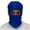 Blue, variant on Women’s Cycling Balaclava Fringe Ruched Full-Face Shield Breathable Eye Opening for Road Rides Pink