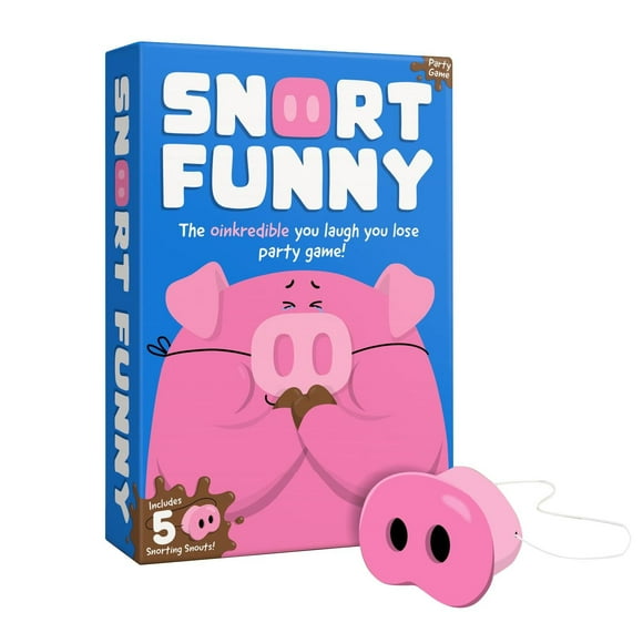 You Laugh, You Lose. Party Toys - Game | Family Games for Kids and Adults | 150 Challenge Cards 5 Snouts & Mud | Funny Games for Friend & Family 4 8 Players Ages 8+