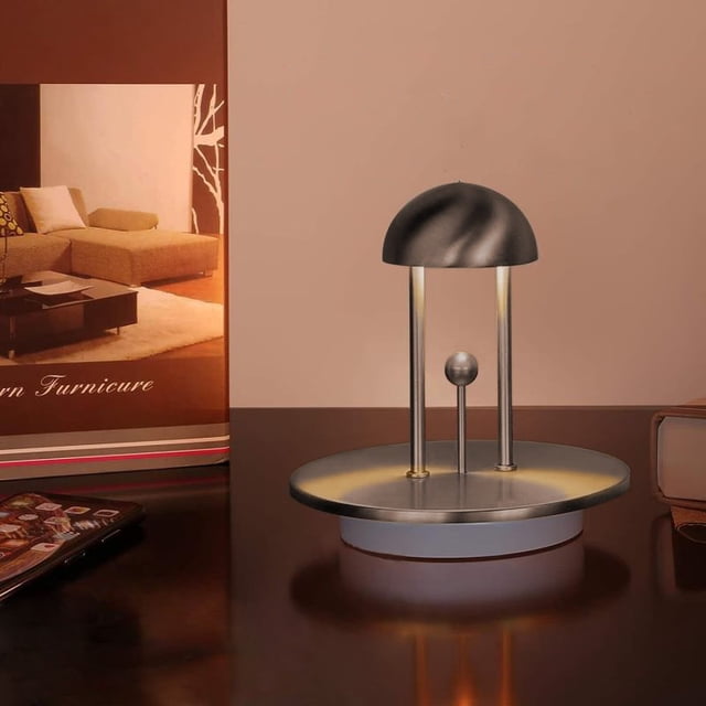 Tubicen Cordless Table Lamp, Rechargeable Battery Operated Lamp, LED Portable Bedside Lamps, Touch Control, 4-Level Brightness Warm White Accent Night Lighting, Nickel
