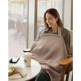 thumbnail image 3 of Funda de lactancia Blissful Diary, muselina para amamantar, color gris, 3 of 7