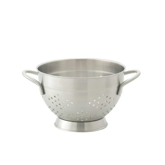 HIC Harold Import Co. Pierced Colander, 2-Quart Capacity, 18/8 Stainless Steel