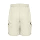 thumbnail image 3 of Pantalones Cortos de Carga de Cintura Elástica para Hombres de Longitud de Rodilla de Corte Recto Sólido, Pantalones Cortos de Bolsillo Casuales con Cremallera de Botón para Uso Al Aire Libre Y Diario, 3 of 7