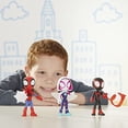 thumbnail image 3 of Marvel superhéroe Adcenture Spidey y sus increíbles amigos versión Q figuras de acción 4 pulgadas muñeca coleccionable en miniatura juguetes regalos niños, 3 of 5