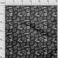 thumbnail image 3 of oneOone Cotton Cambric Black Fabric Game Video Game Doodle Sewing Craft Projects Fabric Prints By Yard 42 Inch Wide, 3 of 4