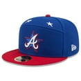 thumbnail image 3 of Men's New Era Blue/Red  Atlanta Braves 2025 MLB All-Star Game Workout Side Patch 59FIFTY Fitted Hat, 3 of 5