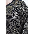 thumbnail image 4 of Sudadera de terciopelo con lentejuela Roman Fashion /Tallas Extras, 3364 (Dorado) negro 40, 4 of 6
