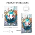 thumbnail image 5 of Kll Travel Around The World Wall Plate,Gloss Finish,Standard Size 1 - 5" X 3", Polycarbonate Thermoplastic,Electric Receptacle Plug Covers, 5 of 8