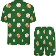 thumbnail image 4 of Sdmnsg-T Ensemble de Pyjama Coloré de Baseball Golf pour Femmes Shorts Ensemble Deux Pièces Manches Courtes, 4 of 8