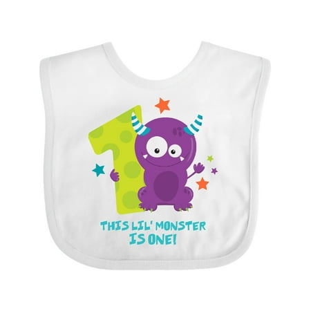 

Inktastic Monster 1st Birthday Gift Baby Boy or Baby Girl Bib