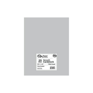50 Colored Gray Sheet Card Stock Paper - Vellum Bristol Cover, Copy Paper, Printer Paper, 67lb, 147gsm, 8.5 inch x 11 inch Thick Paper