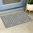 thumbnail image 2 of Unique Bargains Durable Easy Clean Absorbent Washable Dirt Resist Indoor Outdoor Mat Grey White-2 24"x36", 2 of 7