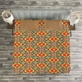 thumbnail image 3 of Ambesonne Geometric Quilted Bedspread Set 3 Pcs, Insiprations, Queen Size, Multicolor, 3 of 3