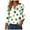 Light Green, variant on UngA St Patrick's Day Shirt Women Plus Size Funny V Neck 3/4 Sleeve Tops Shamrock Graphic Tshirt Irish Shirts Outfit,Size M