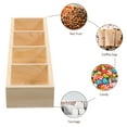 thumbnail image 3 of SHISUYAN 1 Piece Wooden Tea Bag Storage Box With Hand Protection Feature For Restaurant And Home Use, 3 of 9