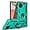 Teal, variant on for Galaxy A42 5G Case, A42 5G Case,with HD Screen Protector,[Military Grade] Ring Car Mount Kickstand Hybrid Hard PC Soft TPU Shockproof Protective Case for Samsung Galaxy A42 5G (Dark Green)