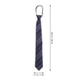 thumbnail image 2 of KAKOWELY Cravate Zippée Formelle pour Homme Cravate Classique à Rayures Cravate Zippée pour Homme pour Mariage,18.9"X2.76"X0.08 Pouces, 2 of 5