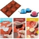 thumbnail image 2 of Molde de silicona con forma de cúpula grande de 6 cavidades, 65 mm de diámetro, para hornear chocolate, pasteles, gelatina y mousse, 2 of 8