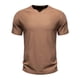 thumbnail image 2 of pstuiky camisetas para hombre, Camiseta básica de manga corta con cuello vuelto para hombre, color liso y musculoso ropa de hombre m, 2 of 8