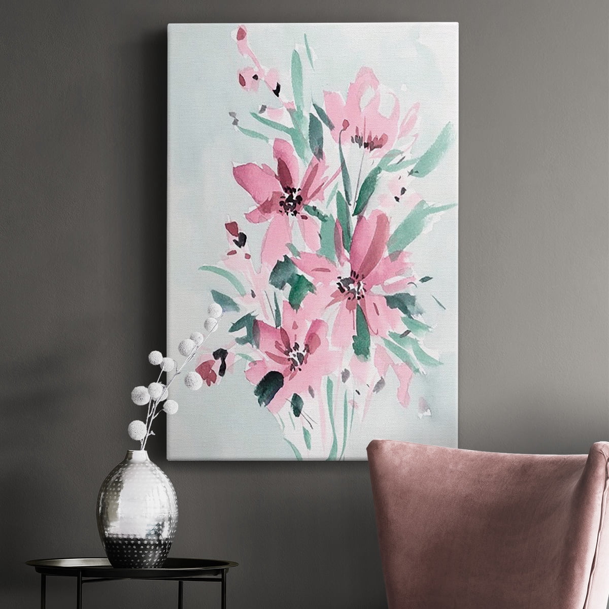 Posy Blooms I Premium Gallery Wrapped Canvas - Ready to Hang