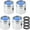 B, variante sur Dvkptbk Restricteur Restricteur 22 mm Régulateur Buse Aérateur, Ensemble de 4 Pcs Robinet Bulleur Cartouche de Mélange Passoire de Robinet Maison et Jardin