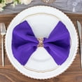 thumbnail image 2 of Efavormart 5 Pack | Purple 200 GSM Premium Polyester Dinner Napkins, Seamless Cloth Napkins - 20"X20", 2 of 11