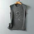 thumbnail image 3 of Hauts à Manches Courtes pour Femmes Haut Sans Manches Col en V Chandail Imprimé Gilet Manches 1/2 pour Femmes, 3 of 4