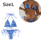 thumbnail image 2 of Traje de baño de bikini triangular de dos piezas con parte superior acolchada y lazos laterales para mujer, 2 of 5