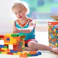 thumbnail image 2 of Prextex Classic Big Building Bricks Large Toy Blocks STEM Toy Bricks Set Compatible with All Major Brands Perfect Beginner Pack or Bricks Refill Set for All Ages-25 Piece, 2 of 5