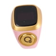thumbnail image 1 of Counter Ring, Easy Counting Integrate CNC Button Finger Counter Support APP Clear Display Vibration Motor 20MM  for Outdoor Sports Pink,Brown, 1 of 7