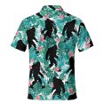 thumbnail image 4 of Funny Golf Shirts for Men Casual Short Sleeve Print Polo Shirt Green S, 4 of 4