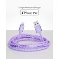 thumbnail image 4 of Liquipel Powertek iPad & iPhone Charger Cable, Fast Charging 6ft MFI Certified Lightning to USB Cord, Twizzler Purple, 4 of 7
